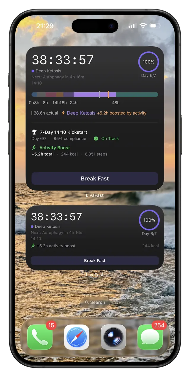 Home Screen widgets and Live Activity